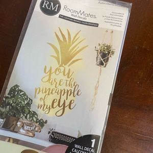 Roommates Pineapple Quote Wall Decal NWT Pineapple of my Eye